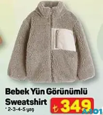 BEBEK YÜN GÖRÜNÜMLÜ SWEATSHİRT fiyat ve kampanya bilgisi